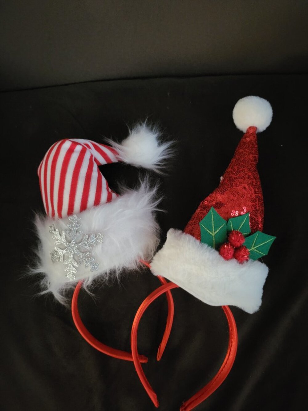 Christmas Santa Hat Headbands 2 pack